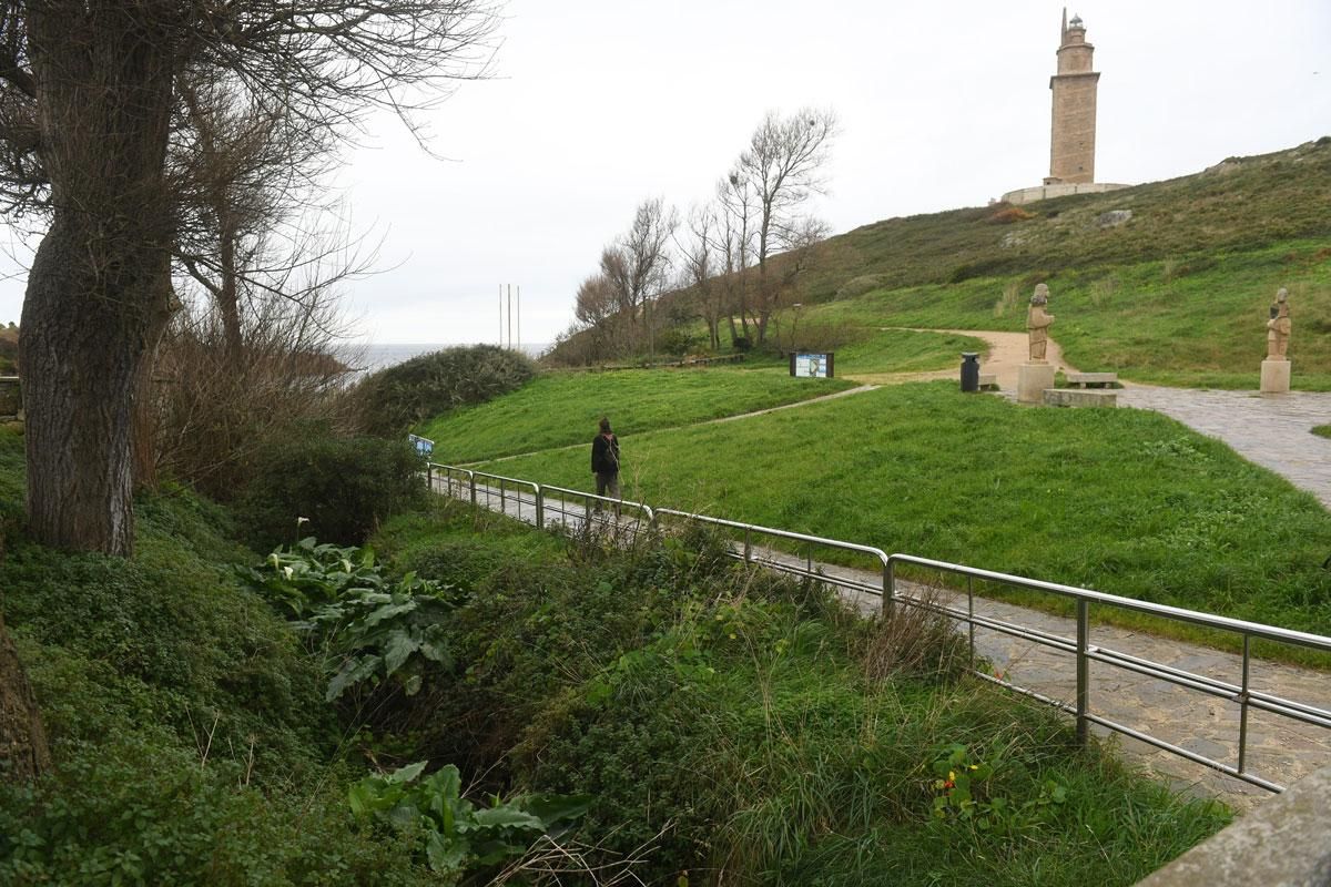 Rego da Lagoa, en el entorno de la Torre de Hércules.