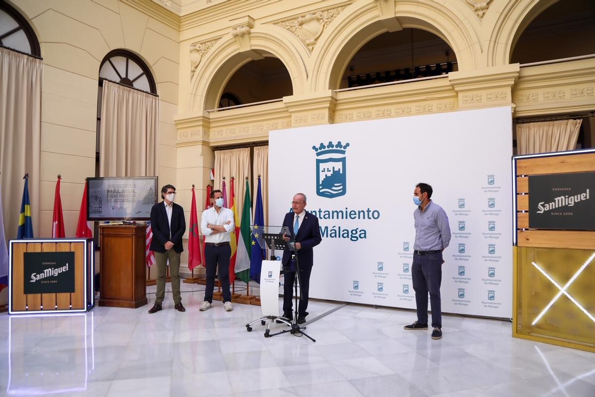 Presentación de la campaña, hoy, en el Patio de Banderas.