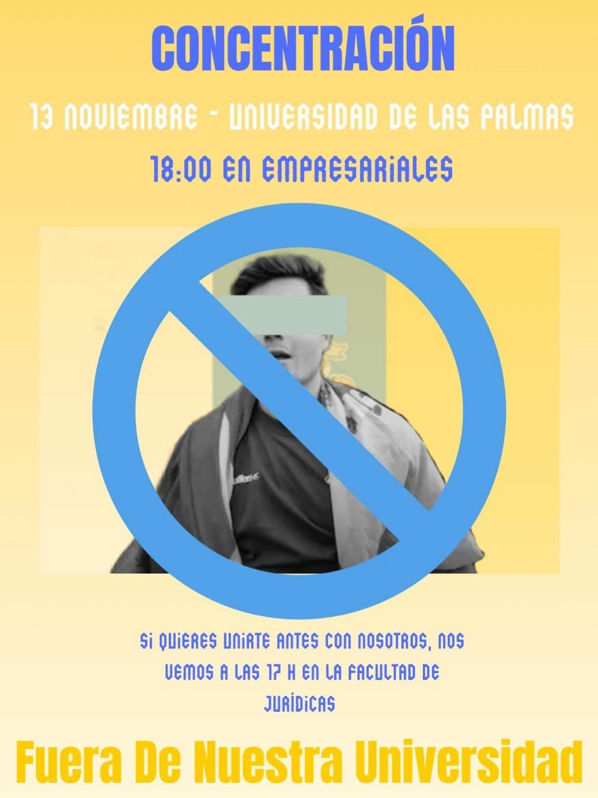 Cartel del encuentro en Gran Canaria.