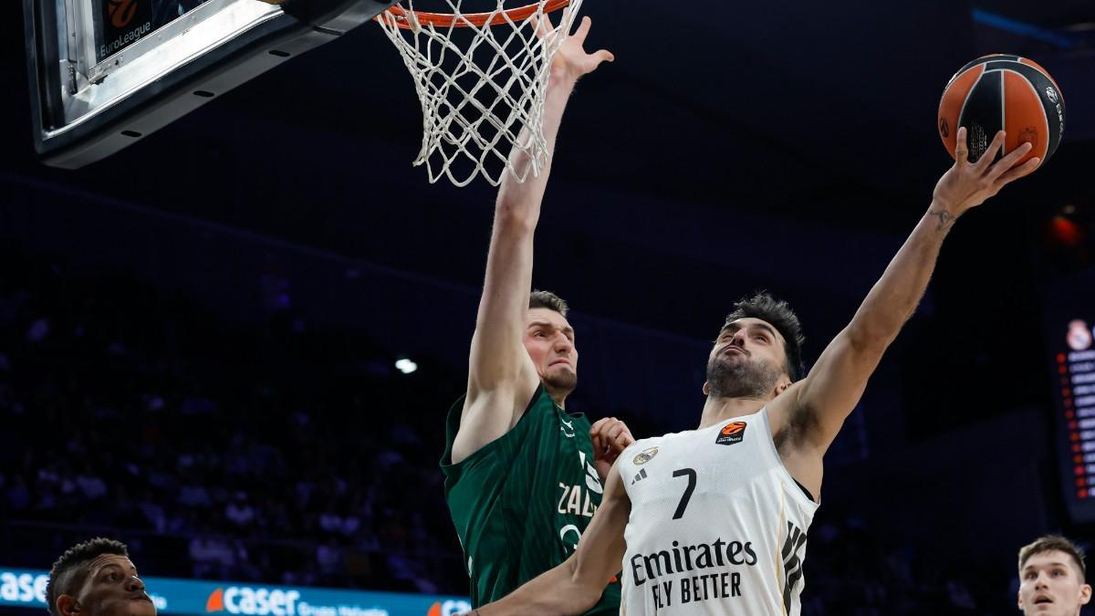 Facundo Campazzo, en el partido de Euroliga ante Zalgiris Kaunas