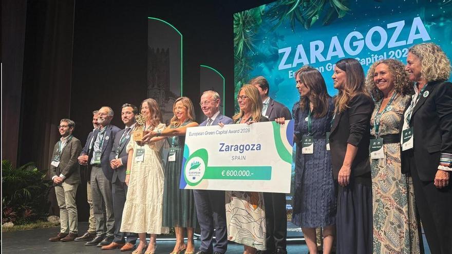Zaragoza será la capital verde europea en 2028, dos décadas después de la Expo: "Es un día histórico"