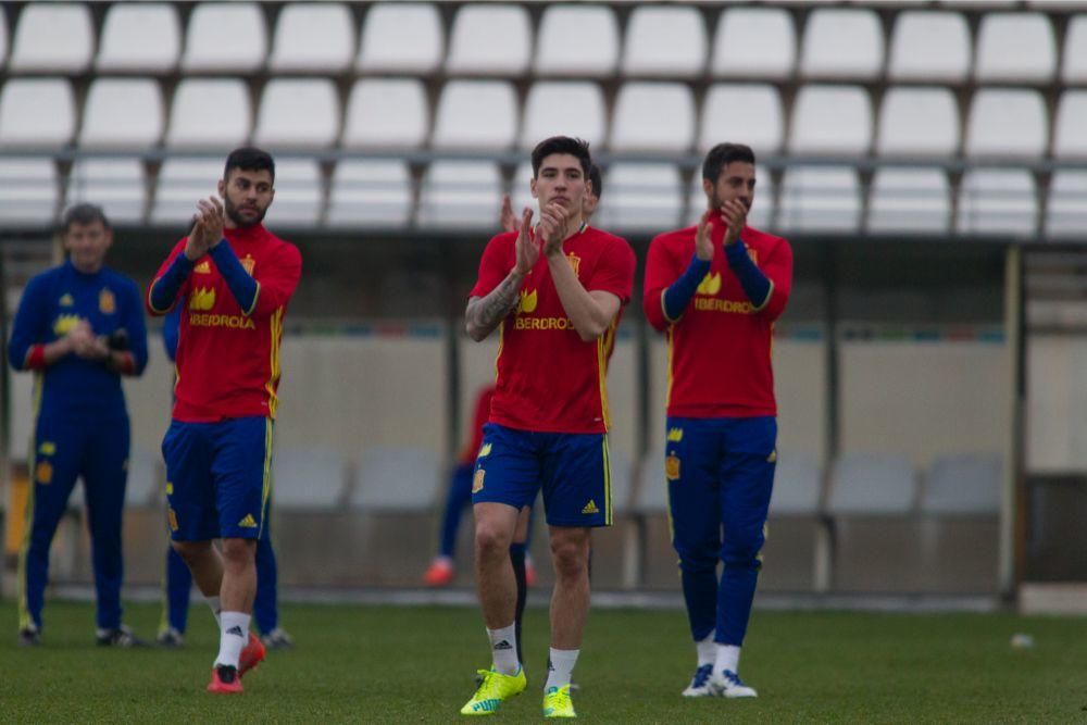 Entrenamiento de la Selección Sub-21 en Murcia