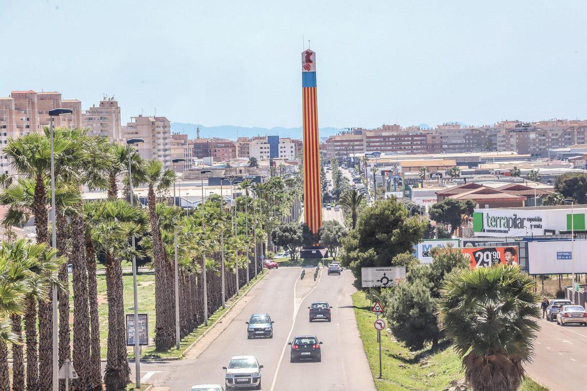 Panorámica de Torrevieja desde la avenida de las Cortes Valencianas