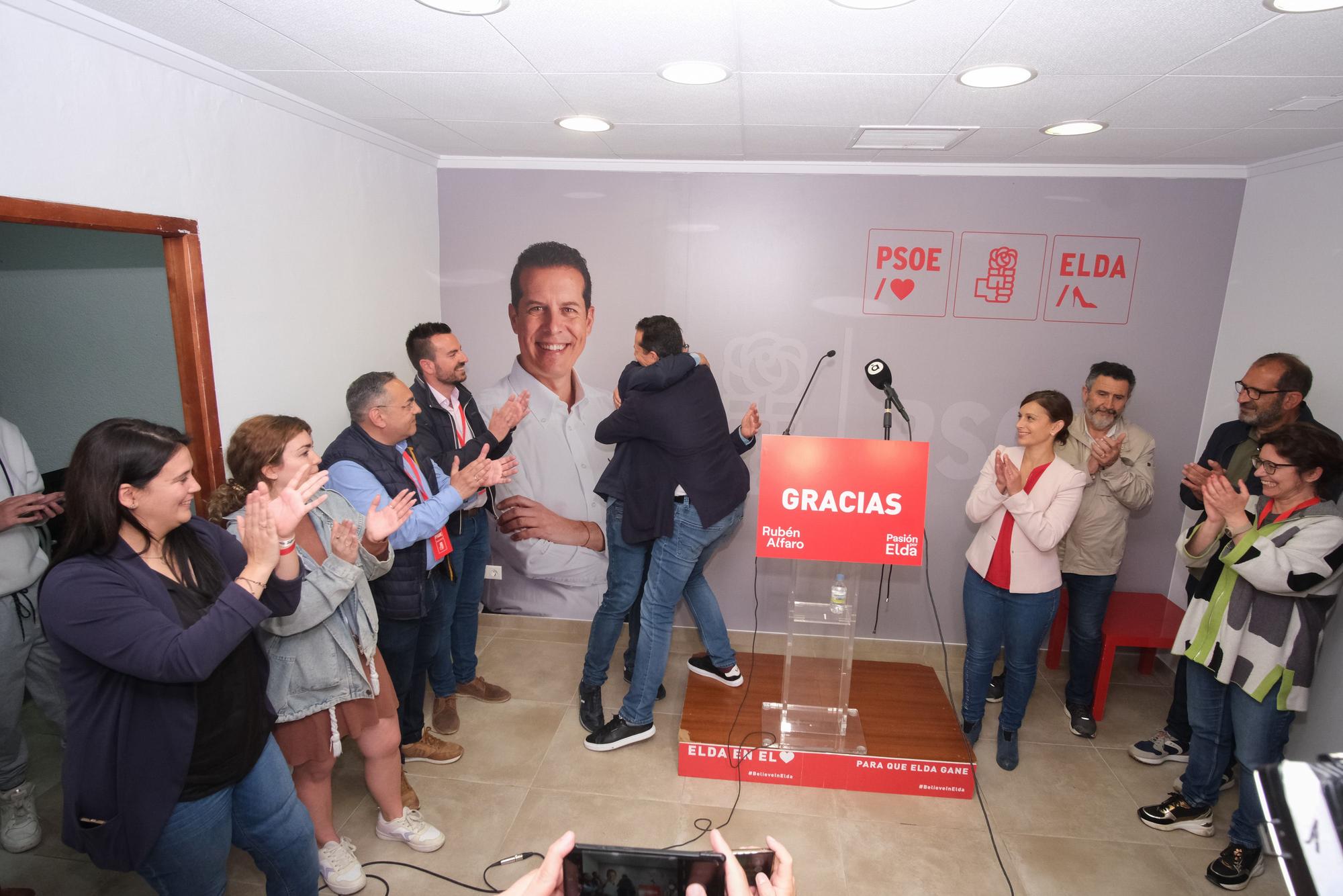 Así ha sido la noche electoral en el PSOE de Elda