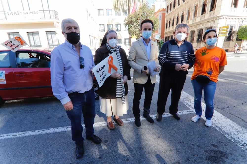 Miles de murcianos protestan en las calles contra la ley Celaá