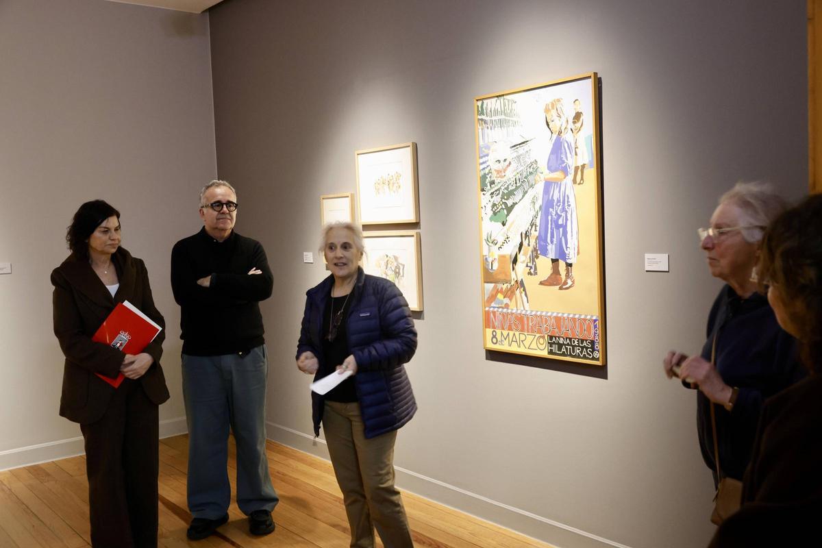 Presentación de los depósitos de arte de la Asociación Feminista de Asturias en el Museo Casa Natal de Jovellanos en Gijón.