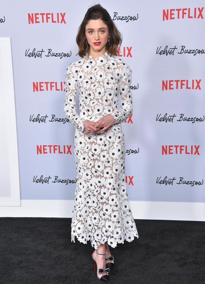 Natalia Dyer en el estreno de Velvet Buzzsaw