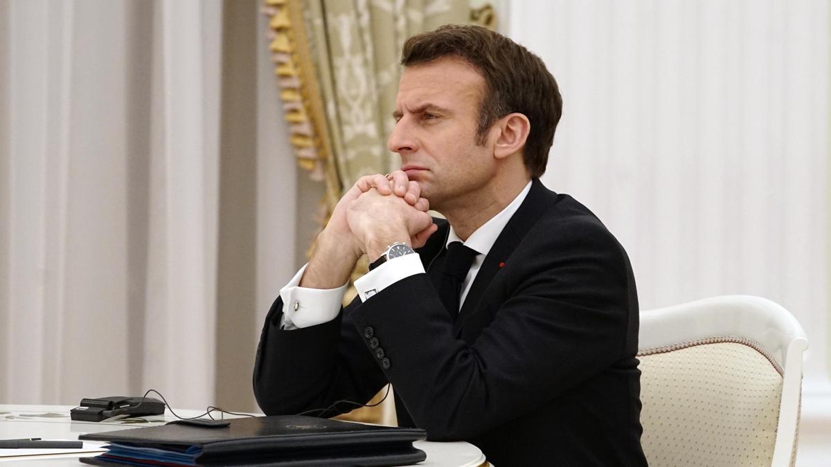 French President Emmanuel Macron visits Russia
