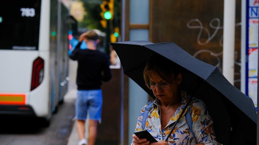 Lluvia en Málaga