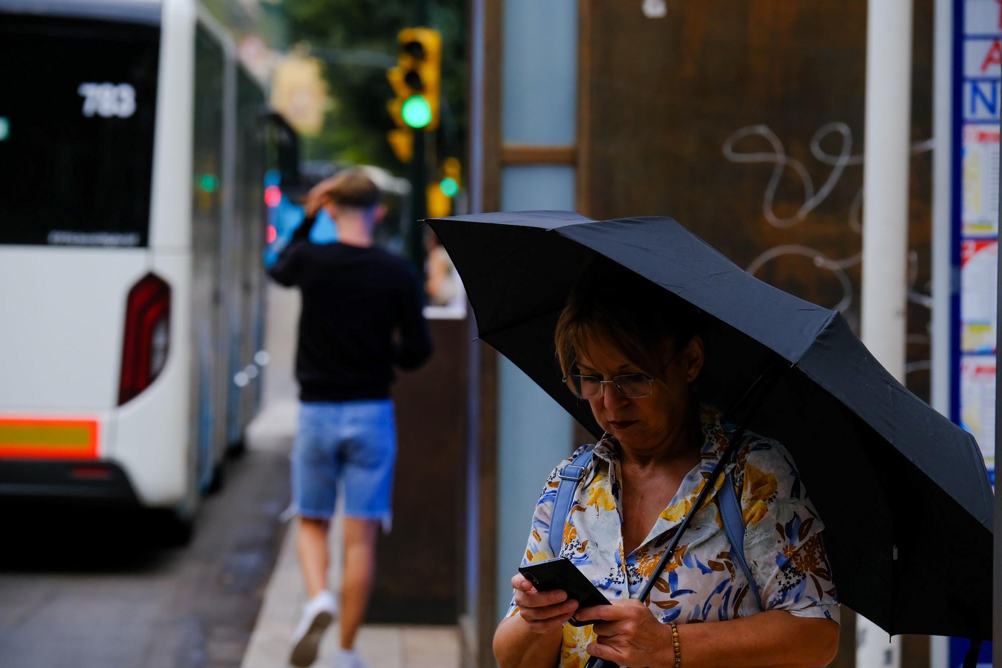 Lluvia en Málaga