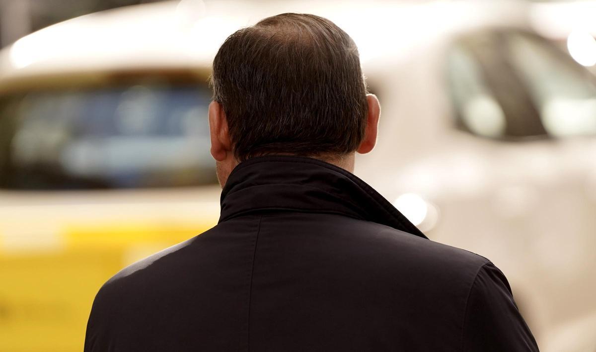 José Luis Ábalos a la salida del Tribunal Supremo.