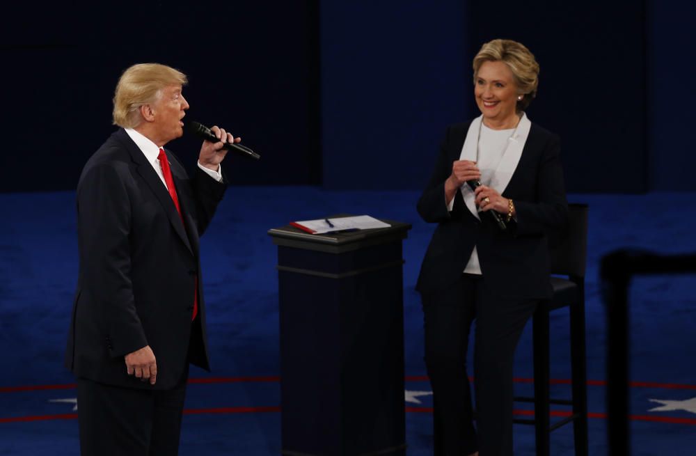 Segundo debate electoral entre Hillary Clinton y Donald Trump