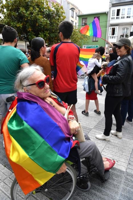 Manifestación contra la homofobia en Sada