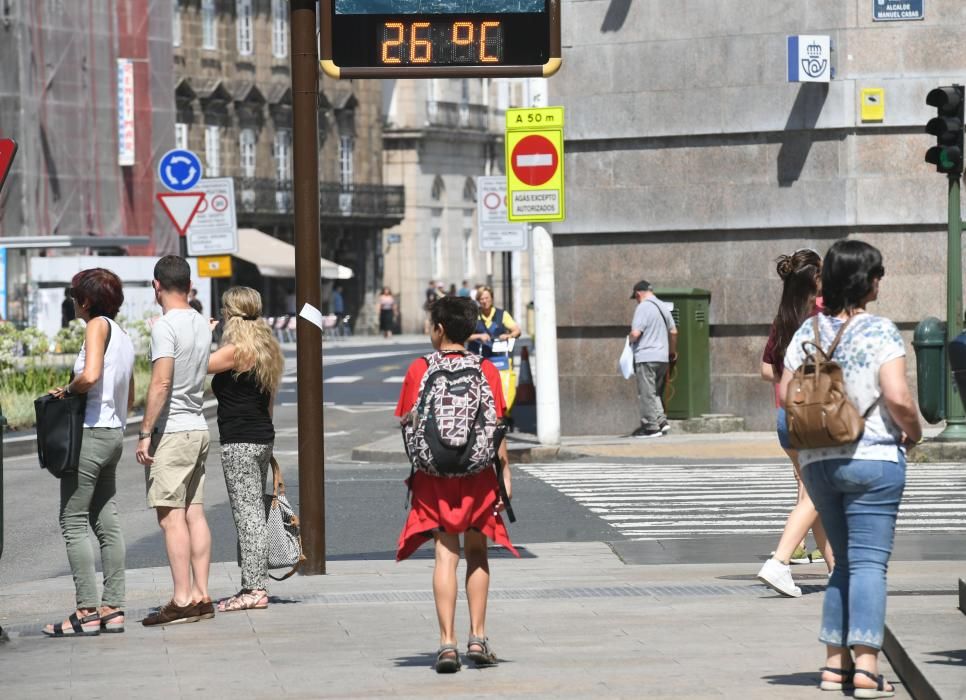 A Coruña roza los 30º con la ola de calor