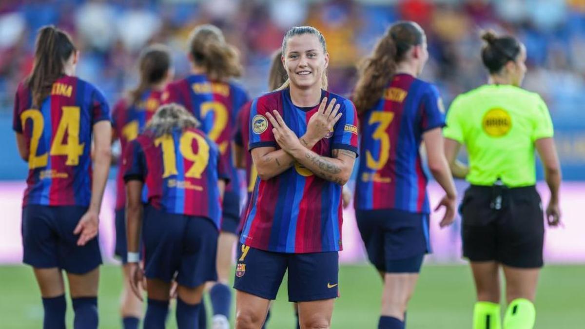 Claudia Pina fue una de las futbolistas más destacadas del triunfo del Barça ante el Tenerife