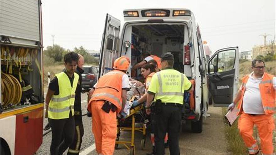 Herido un trabajador en la 340 en Benicarló en el segundo accidente laboral del día