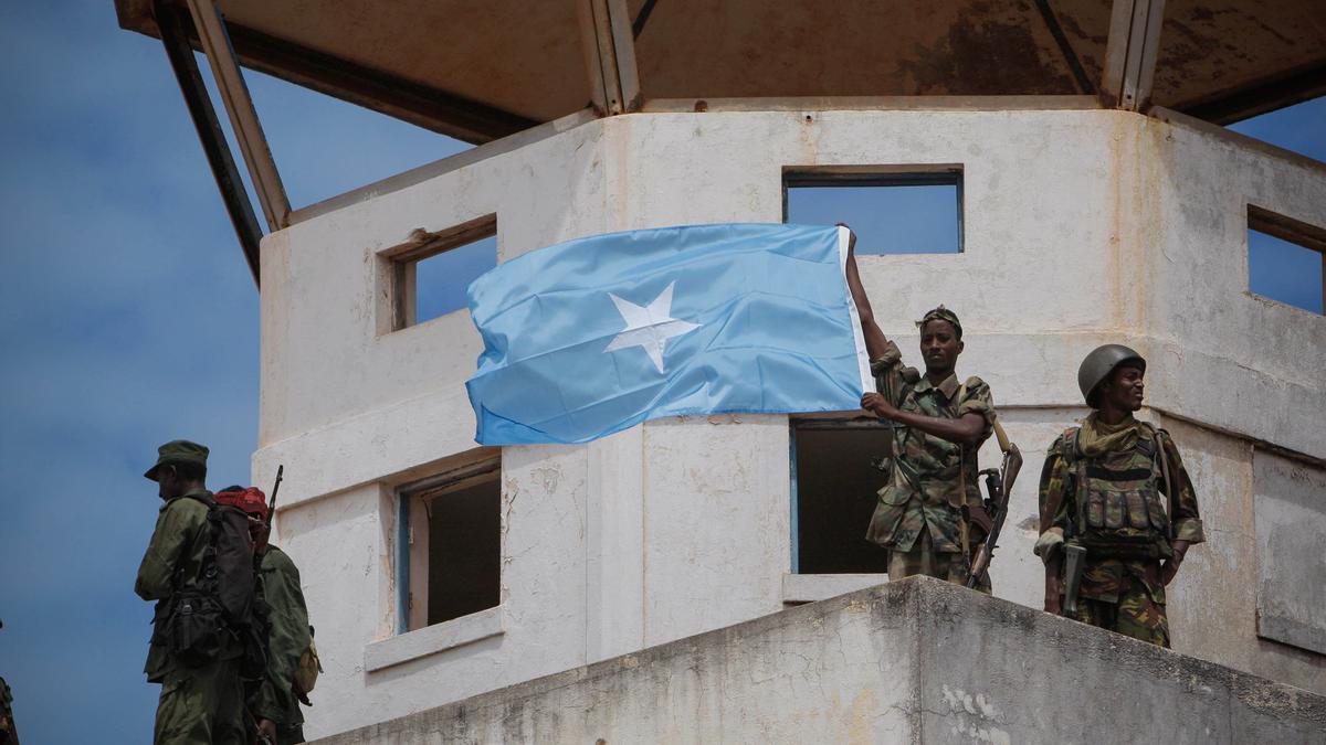 Soldados somalíes.