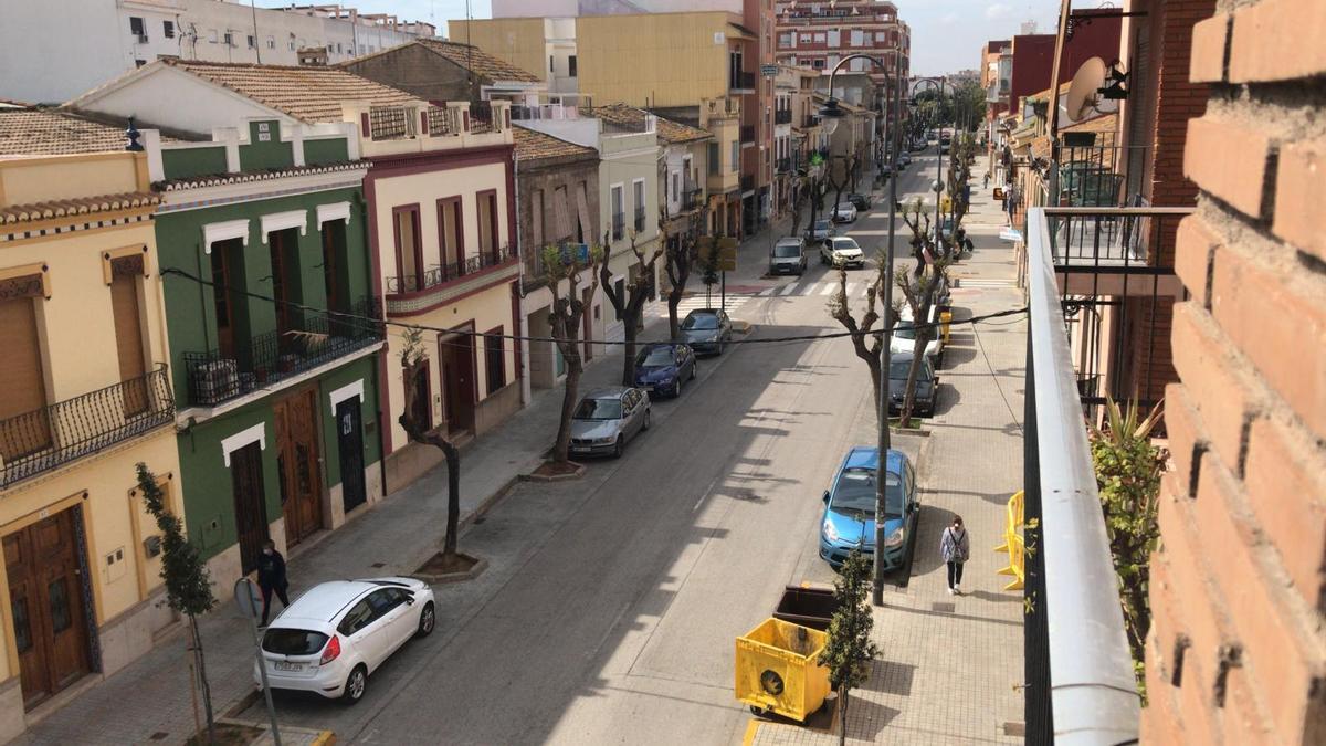 Avenida del País Valencià en la Pobla de Farnals