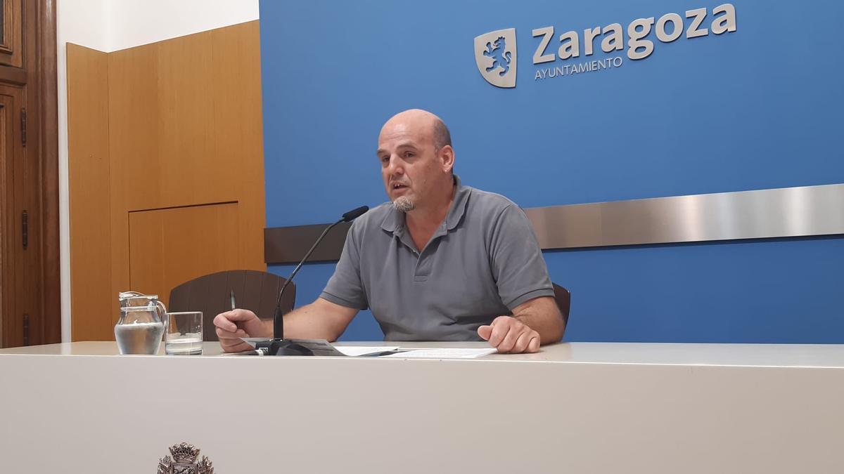 Suso Domínguez, en ruenda de prensa, en una imagen de archivo.