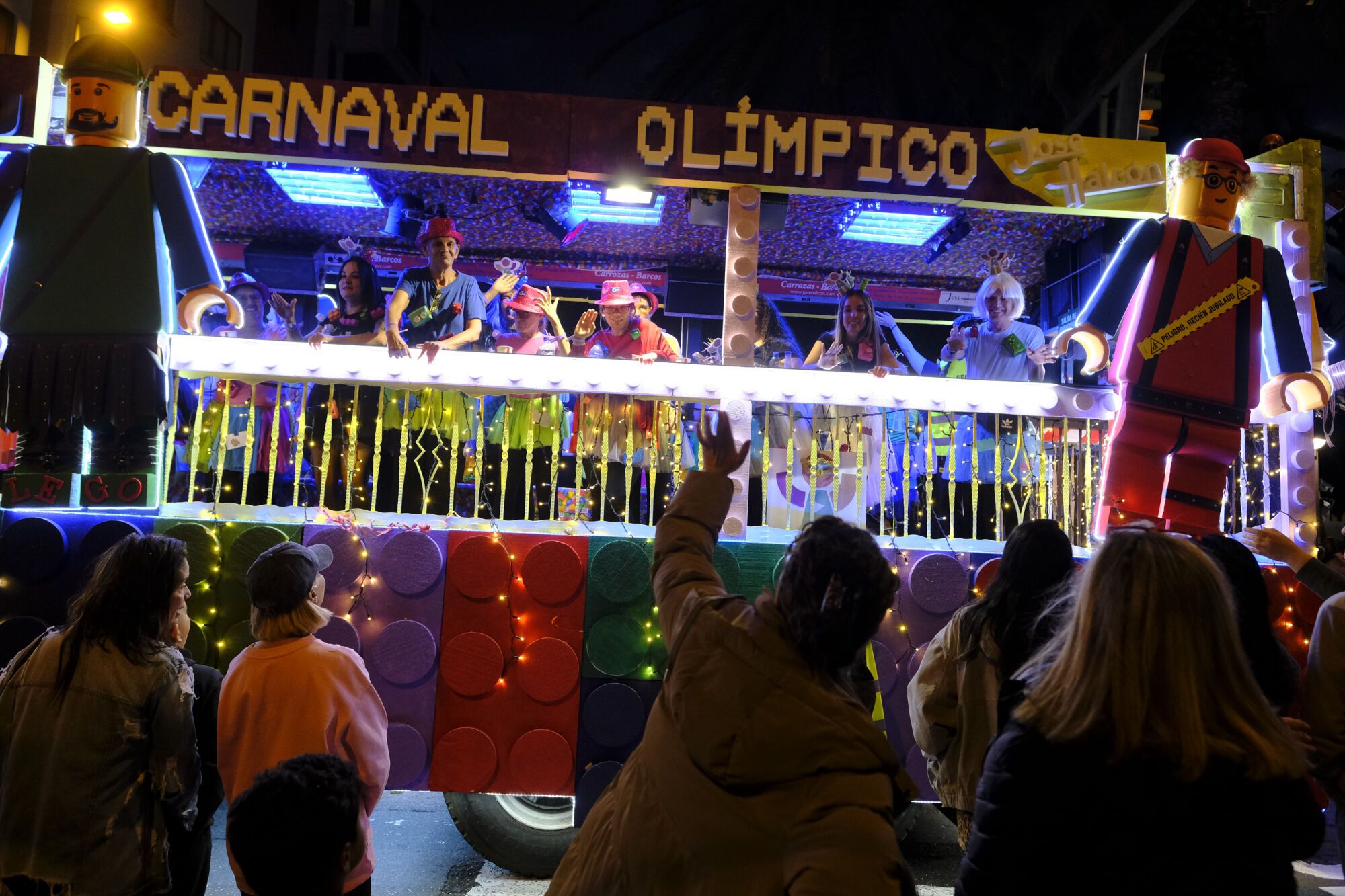 Llegada de la Cabalgata del Carnaval de Las Palmas de Gran Canaria