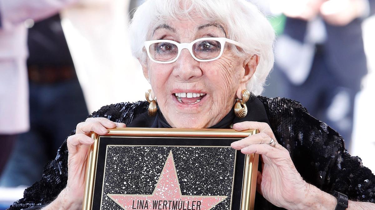 La directora Lina Wertmüller, en 2019 en Los Ángeles