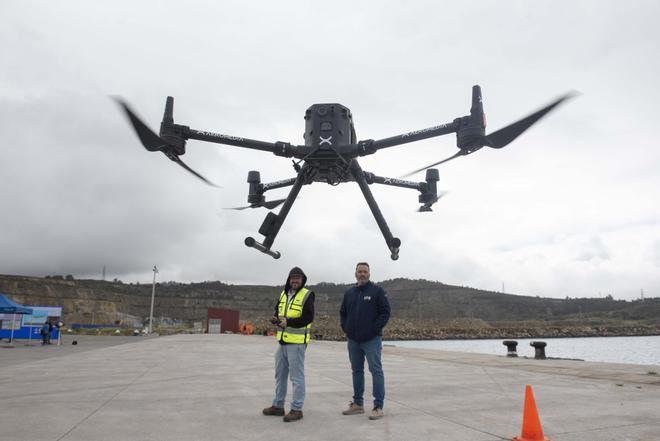 Drones para el transporte de mercancías en el puerto exterior