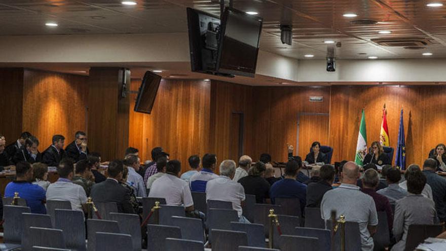 Imagen de la sala durante una de las sesiones del juicio.