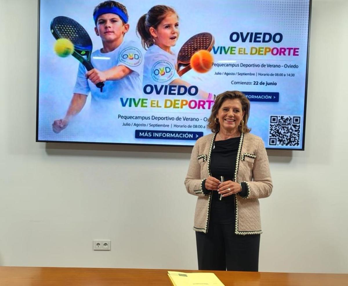 Concepción Méndez en la presentación de la iniciativa.