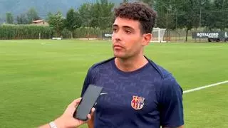 Raúl Dacosta, encantado de encontrar su sitio en el Barça