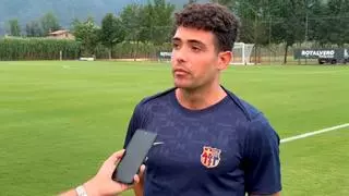 Raúl Dacosta: "Estaba pendiente de algunos clubes de Segunda, pero yo quería venir al Barça"