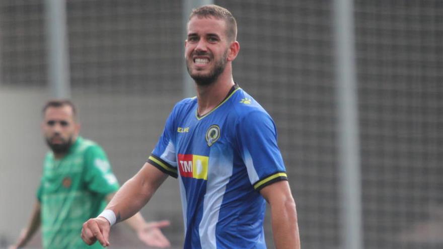 Carlos Fernández, durante esta temporada con el Hércules.