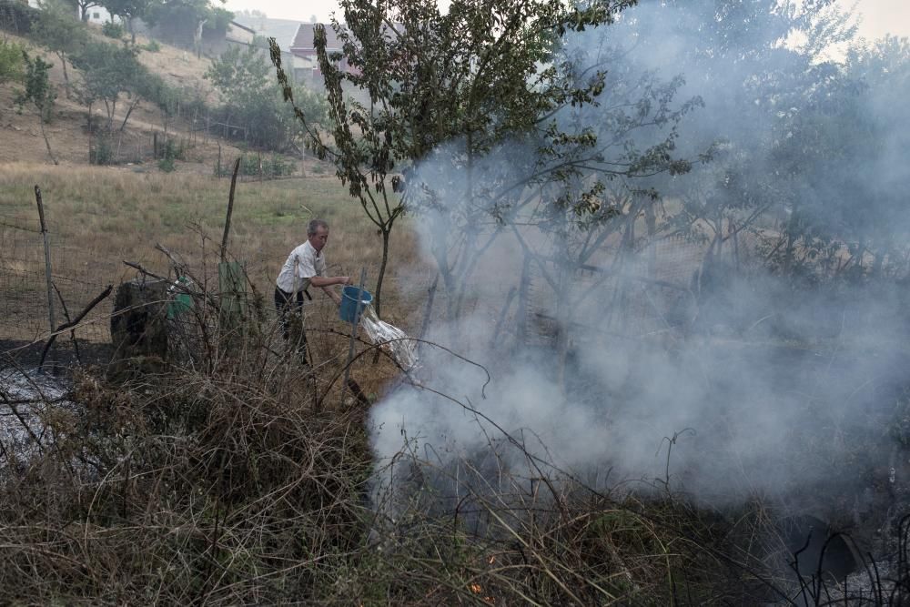 Verín, en alerta por un incendio forestal