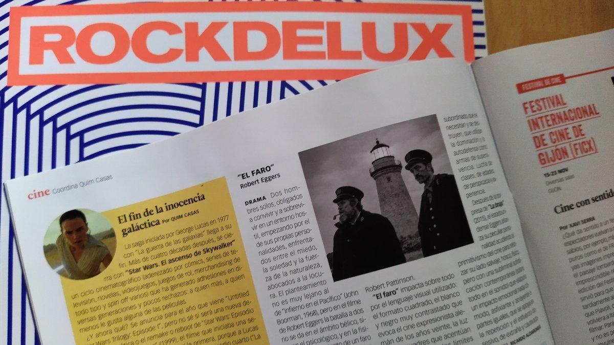 Sección de cine en un número de la revista 'Rockdelux'