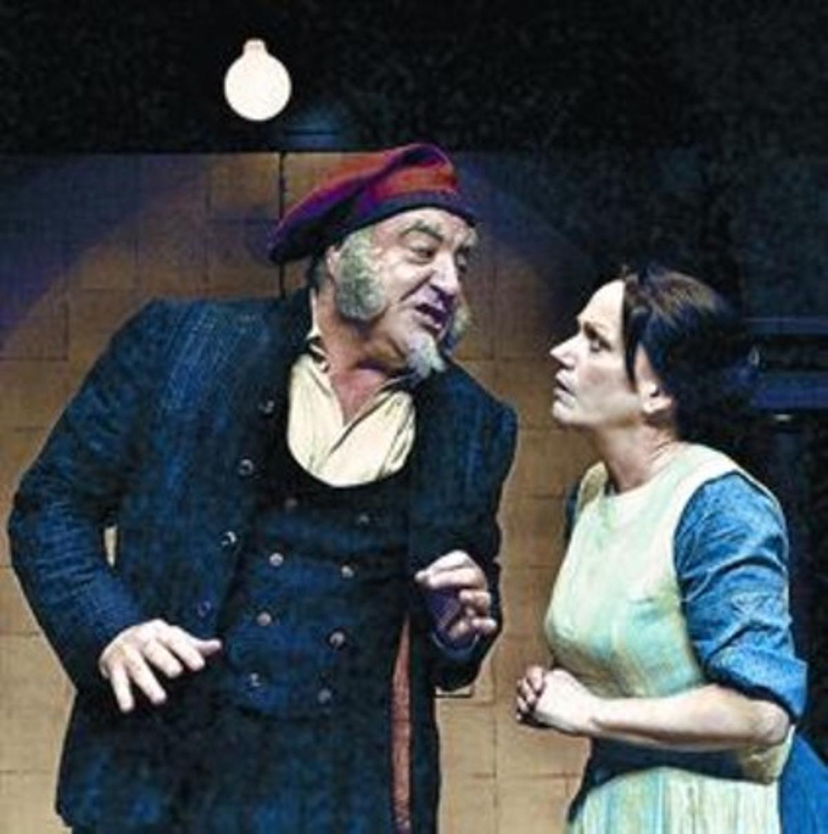 Jordi Bosch i Rosa Renom, en una escena de la peça del Lliure.