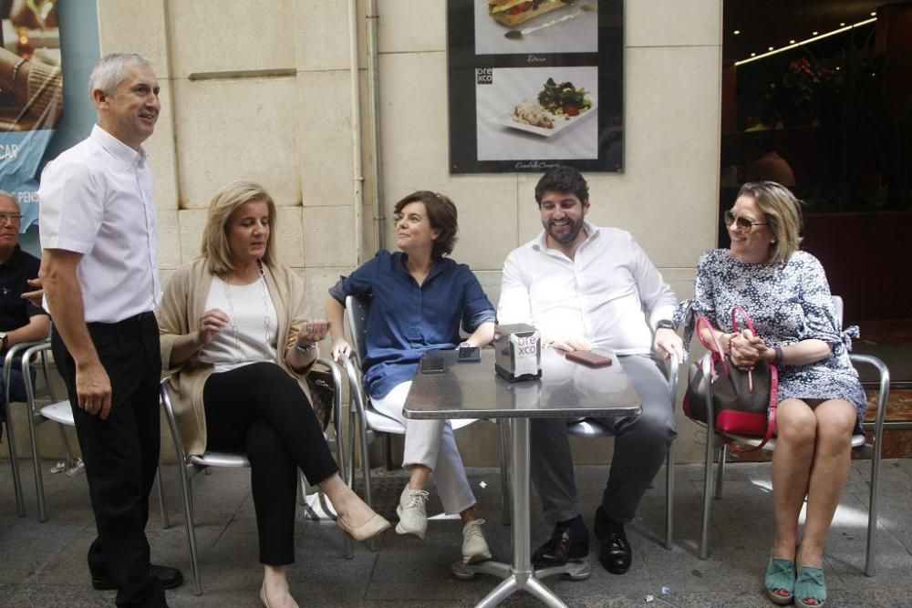 Soraya Saénz de Santamaría, de visita en Murcia