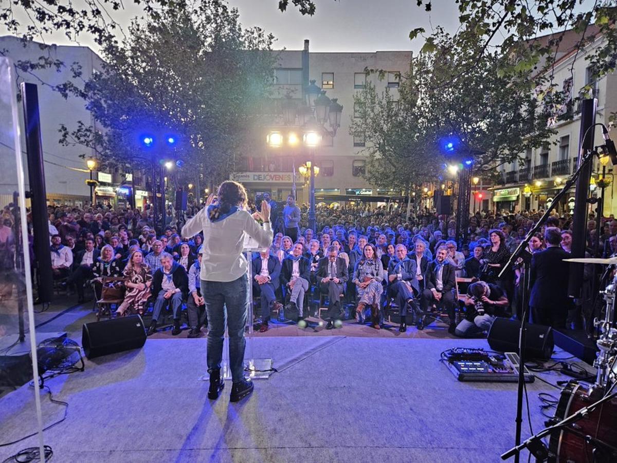 Isabel Díaz Ayuso, en Leganés.