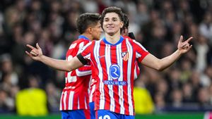Julián Álvarez en el Real Madrid - Atlético.