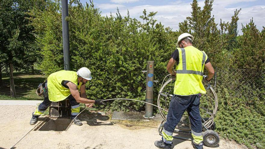 Se hace la luz en el parque de La Marjal