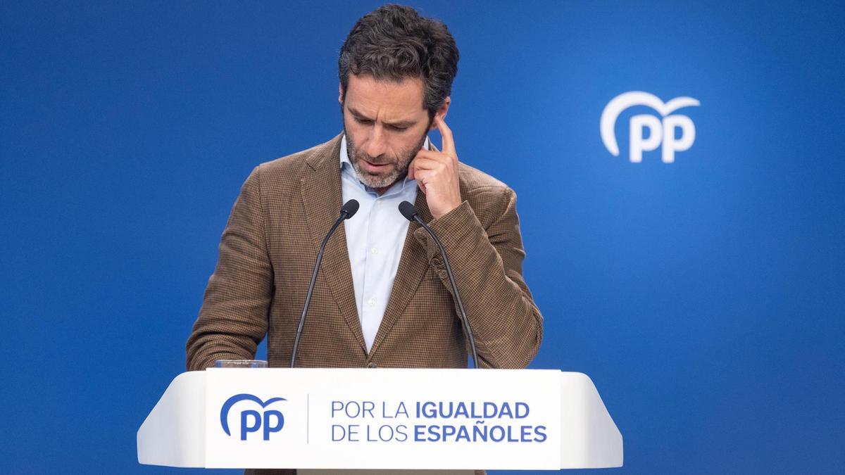 El portavoz del PP, Borja Sémper.