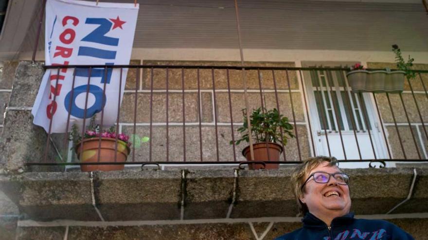 Familiares del presidente panameño en Beariz. // Brais Lorenzo