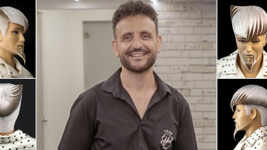 Paco Nogueras, con la propuesta que presentó en la última edición del Mundial de peluquería