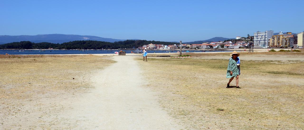 Playa de A Concha, en Vilagarcía de Arousa