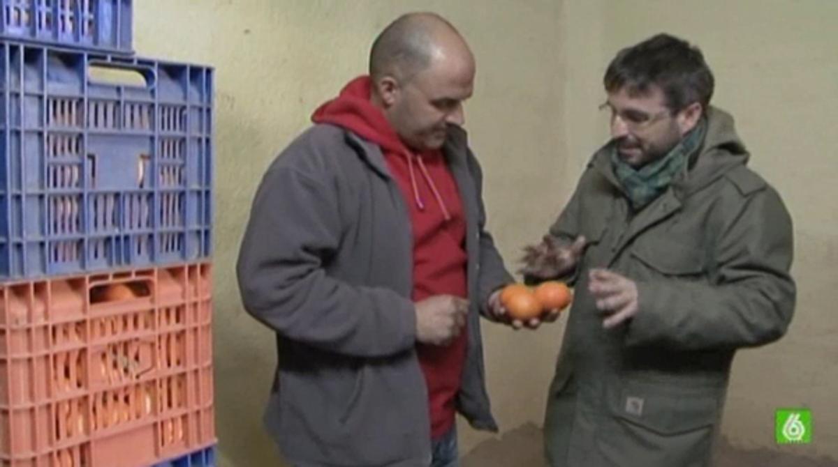Un productor de cítrics amb Jordi Évole (’Salvados’, La Sexta)