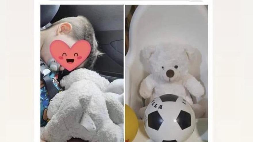 Pictures of the bear shared on Facebook by the family.