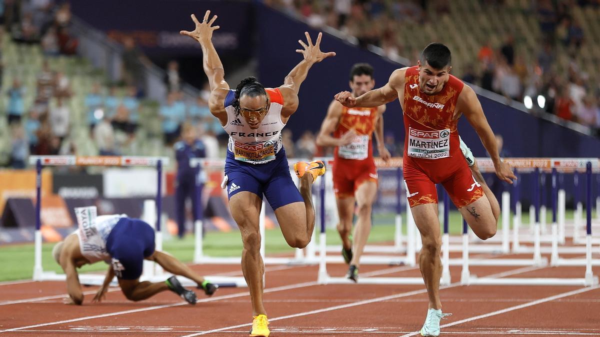 Asier Martínez, en una final que ganó por apenas una milésima de segundo