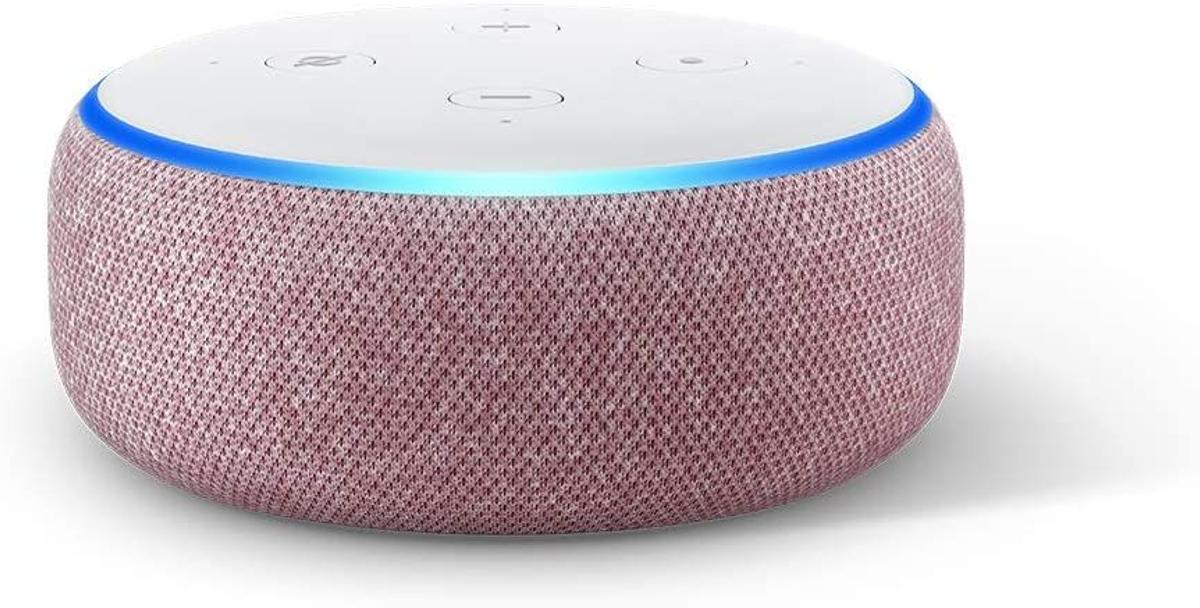 Echo Dot de Amazon en color rosa
