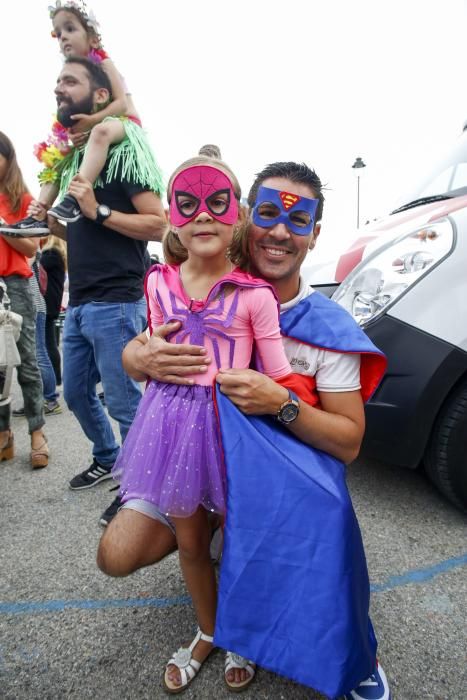 Asistentes al carnaval para niños de Luanco