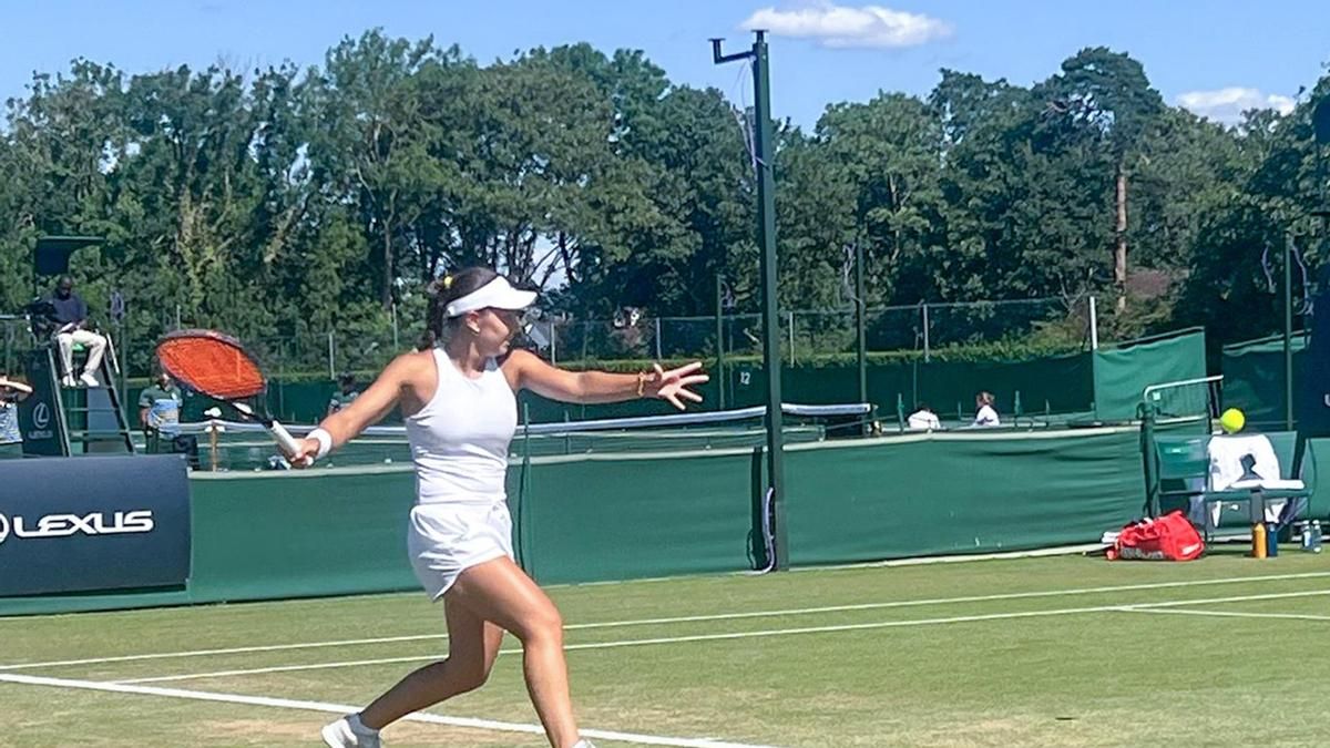 Eugenia Zozaya, en Wimbledon