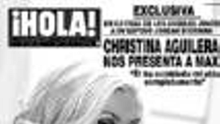 Christina Aguilera: LA CANTANTE MUESTRA A SUHIJO EN ´¡HOLA!´