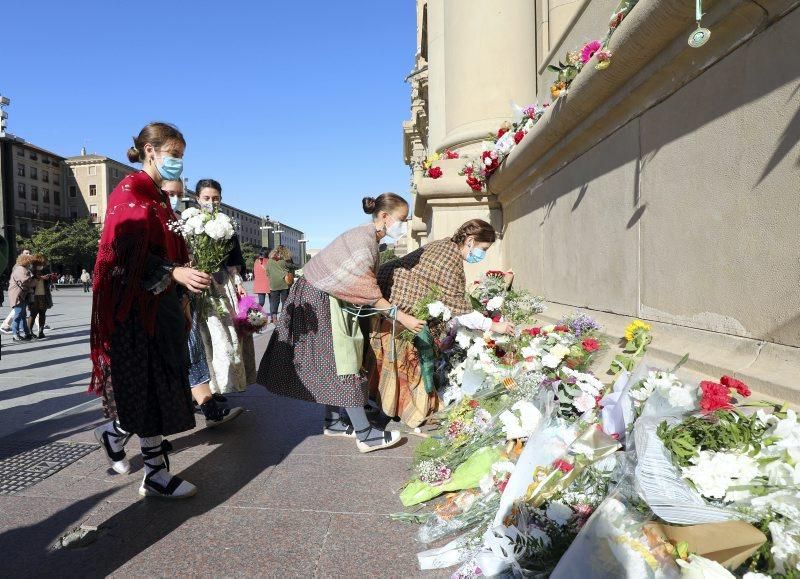 La basílica del Pilar recibe a los zaragozanos con aforo reducido y medidas de seguridad